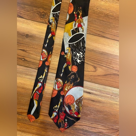 Vintage men’s necktie basketball - Picture 3 of 6